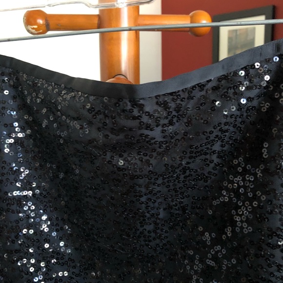 J Crew Black Sequined Mini Skirt - Picture 4 of 4